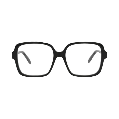 Alexander McQueen Square-Frame Acetate Optical Frames Black Black Transparent (AM0286O-30009397-001)