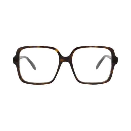 Alexander McQueen Square-Frame Acetate Optical Frames Havana Havana Transparent (AM0286O-30009397-002)