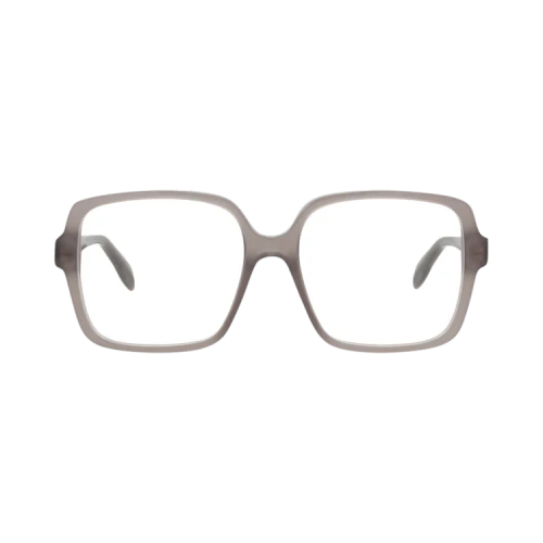 Alexander McQueen Square-Frame Acetate Optical Frames Grey Grey Transparent (AM0286O-30009397-005)