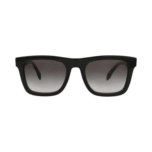 Alexander McQueen Square-Frame Acetate Sunglasses Black Black Grey (AM0301S-30010928-001)