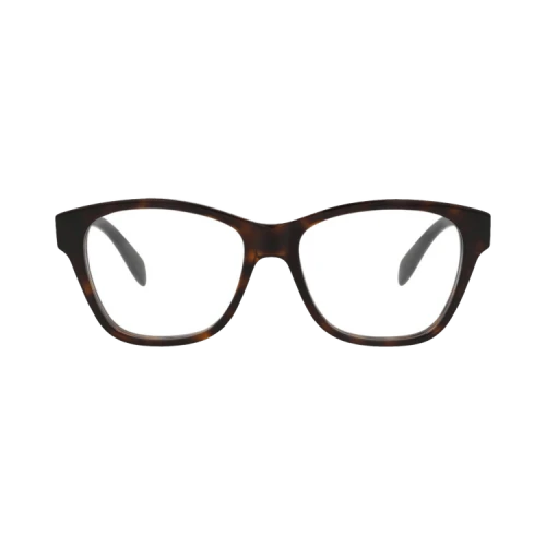 Alexander McQueen Square-Frame Acetate Optical Frames Havana Havana Transparent (AM0306O-30010888-002)
