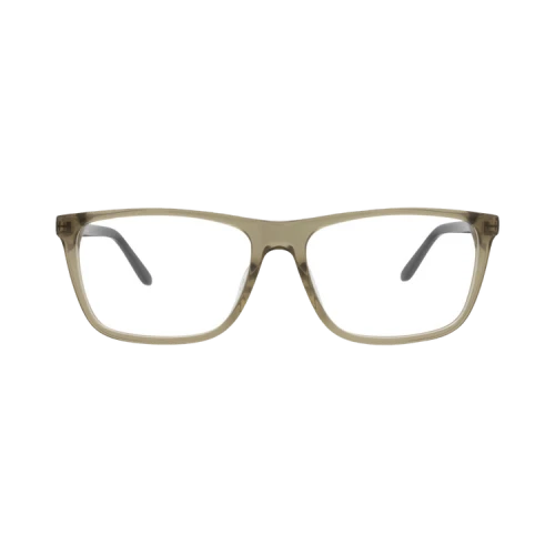 Alexander McQueen Square-Frame Acetate Optical Frames Green Silver Transparent (AM0323O-30010869-003)
