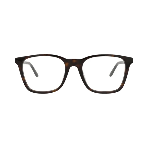 Alexander McQueen Square-Frame Acetate Optical Frames Havana Gold Transparent (AM0324O-30010866-002)