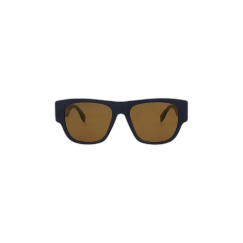 Alexander McQueen Square-Frame Acetate Sunglasses Blue Blue Brown (AM0328S-30011474-004)