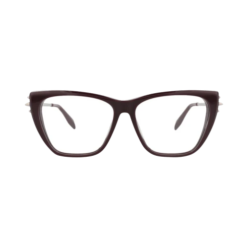 Alexander McQueen Cat Eye-Frame Acetate Optical Frames Violet silver (AM0341O-30011489-003)