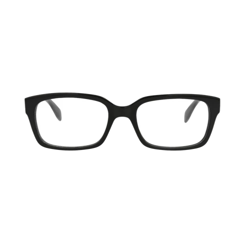 Alexander McQueen Square-Frame Acetate Optical Frames Black Black Transparent (AM0345O-30011496-001)
