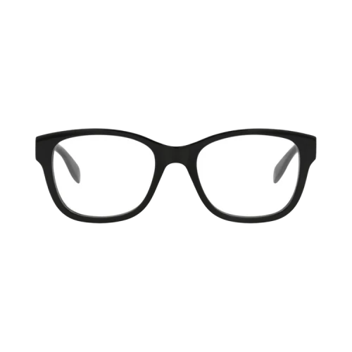 Alexander McQueen Square-Frame Acetate Optical Frames Black Black Transparent (AM0350O-30012328-002)