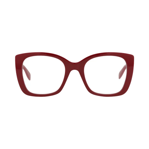 Alexander McQueen Square-Frame Acetate Optical Frames Red Red Transparent (AM0351O-30012329-003)