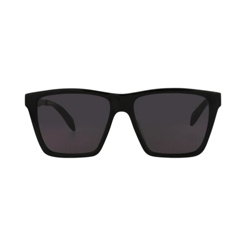Alexander McQueen Square-Frame Acetate Sunglasses Black Ruthenium Grey (AM0352S-30012332-001)