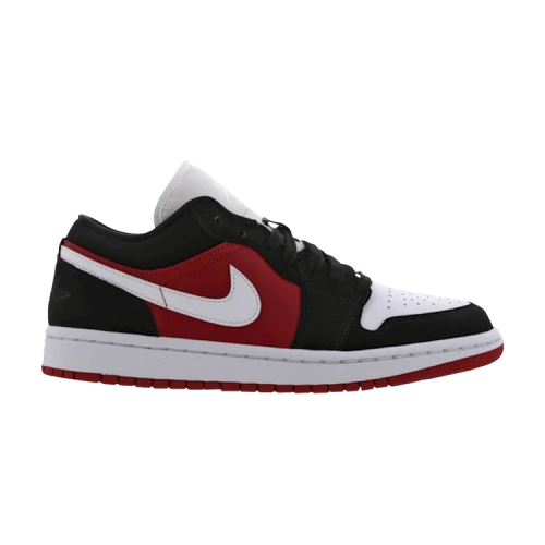 Air Jordan 1 Low Black White Gym Red Womens