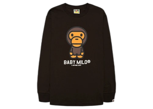BAPE Baby Milo L/S Tee Brown