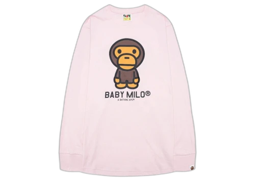 BAPE Baby Milo L/S Tee Pink