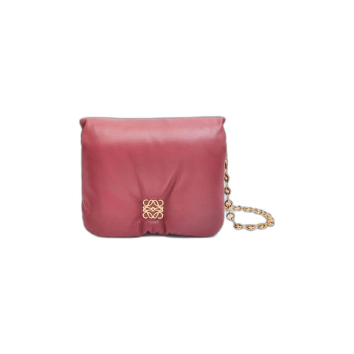 LOEWE Puffer Goya Shoulder Bag Plumrose