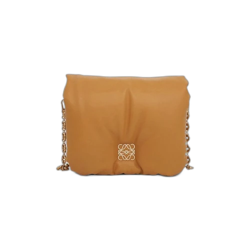 LOEWE Puffer Goya Shoulder Bag Camel
