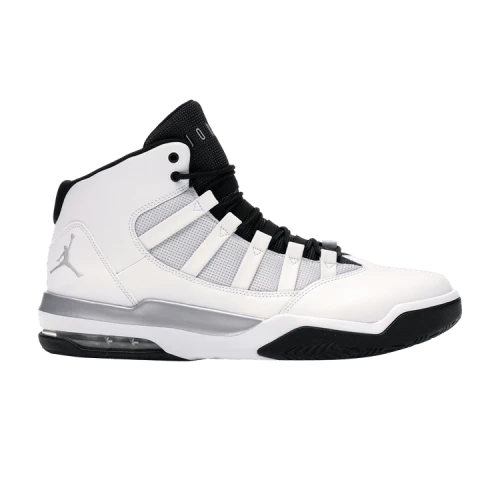 Jordan Max Aura White Metallic Silver Black