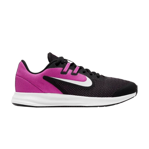 (GS) Nike Downshifter 9 'Black Active Fuchsia'