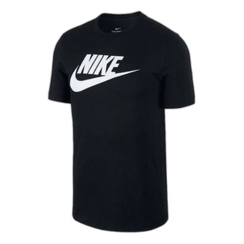 Nike Men's Sportswear Tee Icon Futura Casual Sport Alphabet Printing Round NeckShort Sleeve Men's Black