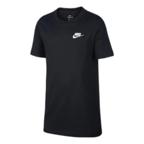 (GS) Nike Sportswear Logo T-shirt 'Black White'