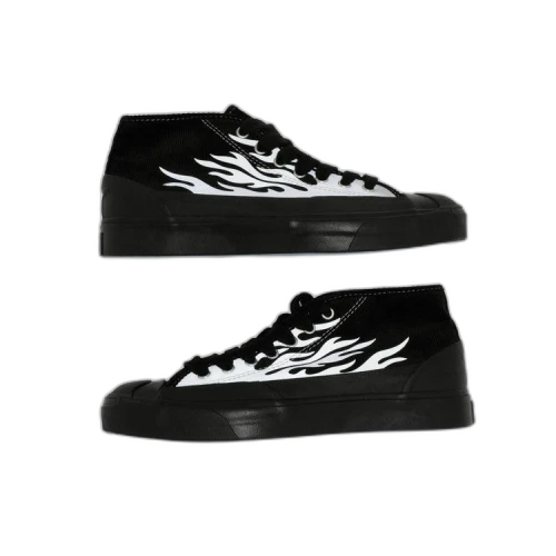 Converse Pre-Owned ASAP Nast x Jack Purcell Mid 'Silver Flames', From the Closet of ASAP Nast
