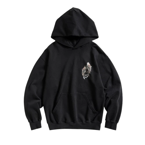Anti Social Social Club Studded Mind Games Hoodie 'Black'