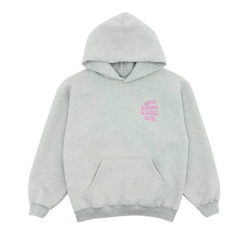 Anti Social Social Club Applique Mind Games Hoodie 'Grey'
