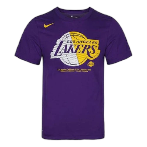 Nike Dri-fit NBA Los Angeles Lakers Round Neck Short Sleeve Purple