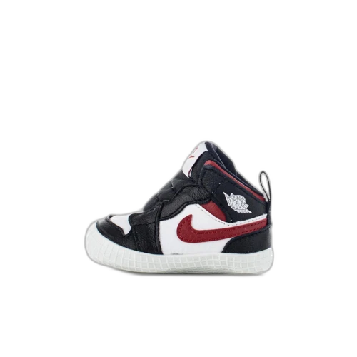 Jordan 1 Crib Bootie Black White Gym Red (I)
