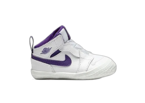 Jordan 1 Crib Bootie White Court Purple (I)