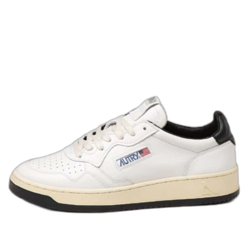 Autry Medalist Leather Low 'White Black'