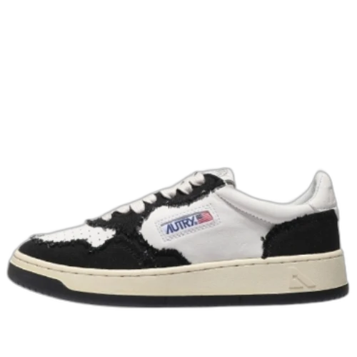 AUTRY Medalist Low Goatskin 'White Black'