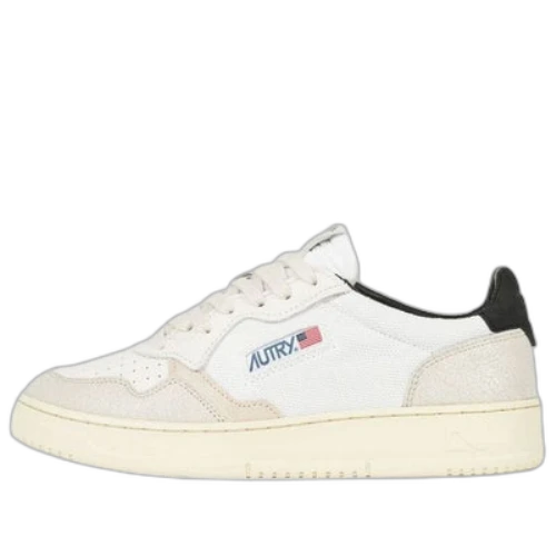 Autry Medalist Capra with Nubuck Low 'White Black'