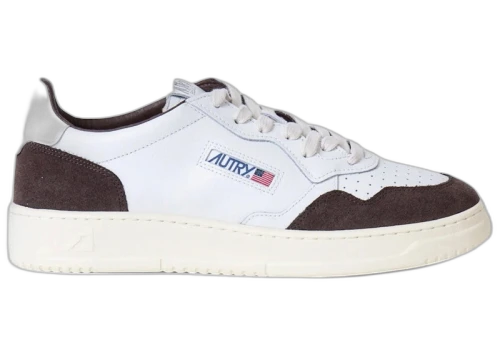 Autry Medalist Leather Low White Mahogany