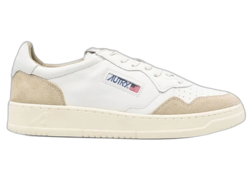 Autry Medalist Leather Low White Sponge