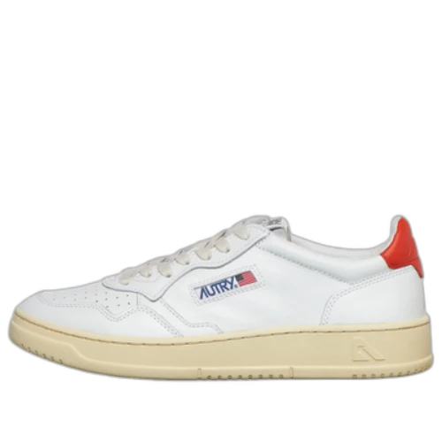 Autry Medalist Leather Low 'White Orange'