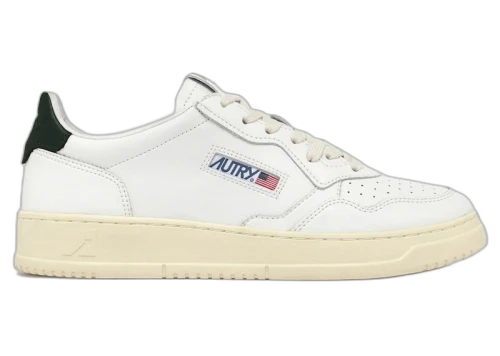 Autry Medalist Leather Low White Mountain