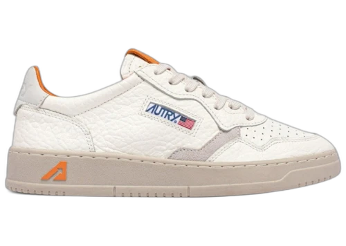 Autry Medalist Low Marshmallow Leather Fanta Orange