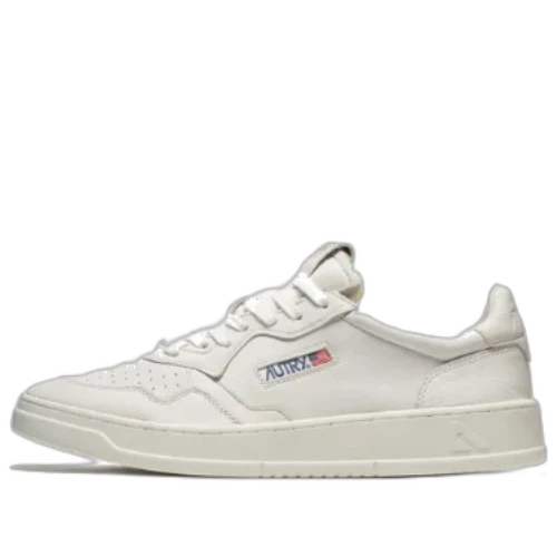 Autry Medalist Low Solid Goatskin 'Optic White'