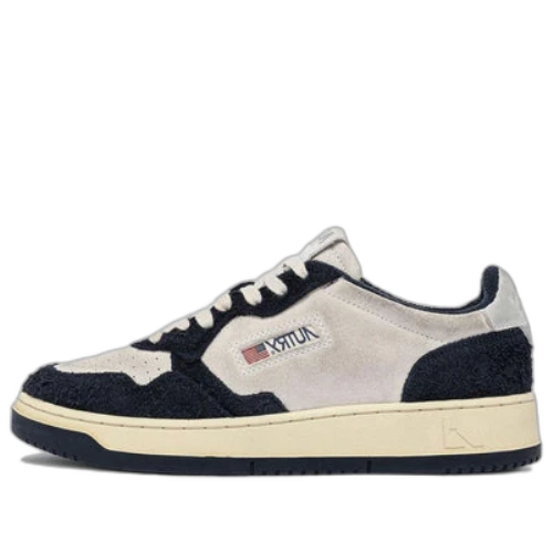 AUTRY Two Tone Medalist Low Goatskin 'Black White'