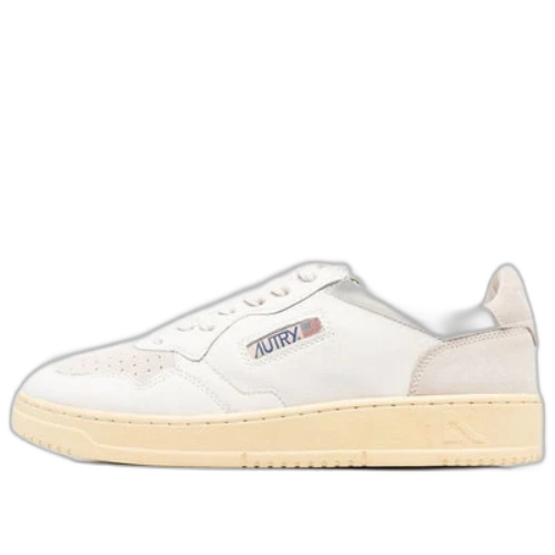 AUTRY Medalist Low Suede and Leather 'White Cream'
