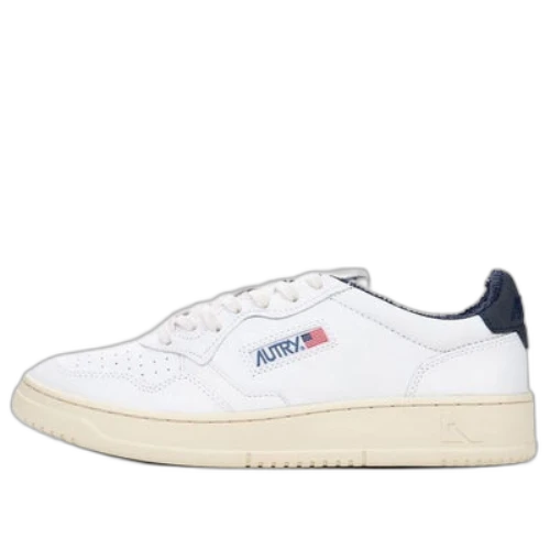 AUTRY Medalist Low Leather 'White Black'