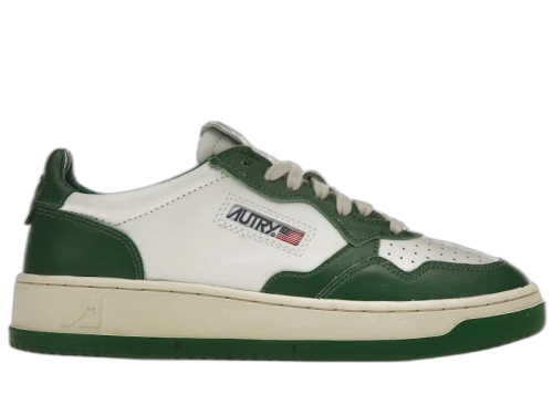 Autry Medalist Leather Low Green White