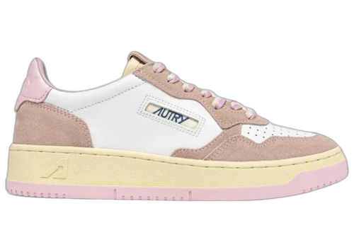 Autry Medalist Low White Blush Pink (Women's)