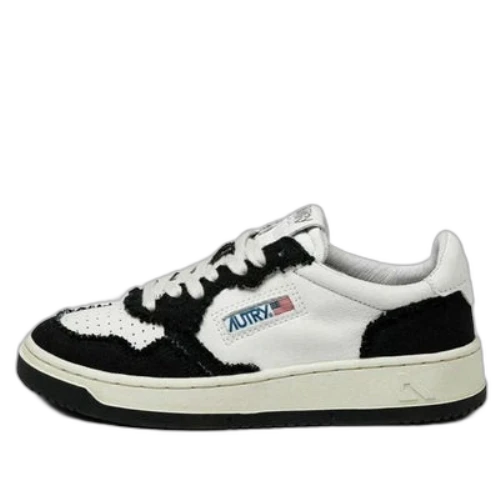 AUTRY Medalist Canvas-Panelled 'White Black' (Women's)