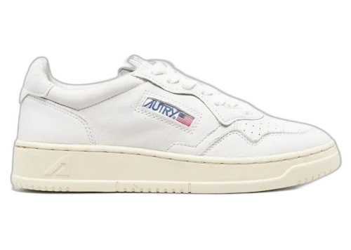 Autry Medalist Leather Low White Nappa (Women's)