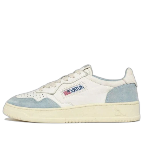 AUTRY Medalist Low Goatskin and Suede 'Light Blue' (Women's)