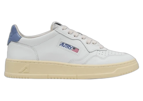 Autry Medalist Leather Low White Tempest (Women's)