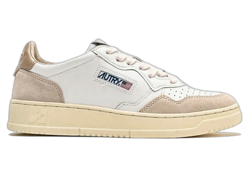 Autry Medalist Leather Low White Pepper (Women's)