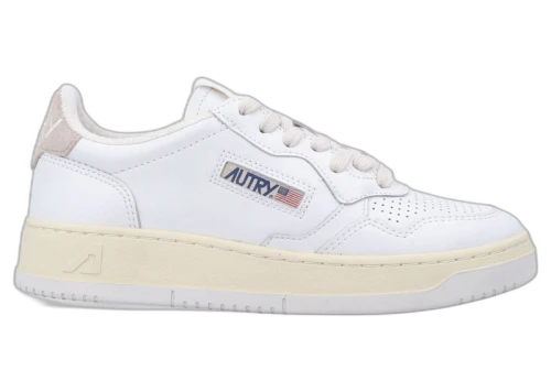 Autry Medalist Leather Low White Ivory (Women's)