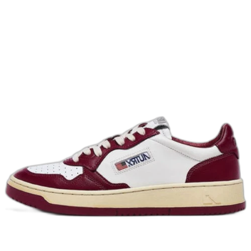 AUTRY Medalist Low Top Bicolor 'White Burgundy' (Women's)