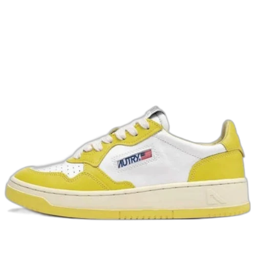 AUTRY Medalist Low Top Bicolor 'White Yellow' (Women's)